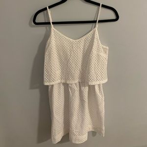 Loft mesh mini dress